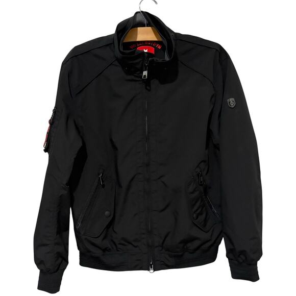 Wellensteyn | Jacket Coat Cicero Black Front Zip Pockets- Size Large ? - Picture 1 of 10